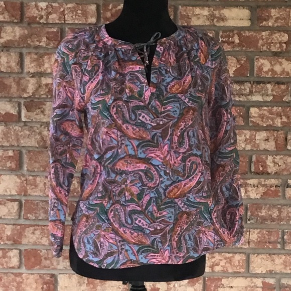 J. Crew Silk Pullover Top - Picture 2 of 7